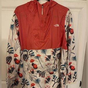 Women’s Large Floral Patterned North Face Pullover